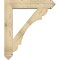 Ekena Millwork Olympic Arts and Crafts Rough Sawn Bracket w/ Offset Brace, Douglas Fir, 8"W x 38"D x 44"H BKT0806X38X44OLY03RDF - alternate 2